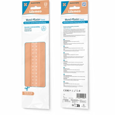 Lifemed Wund-Pflaster "Classic", hautfarben, 500 mm x 60 mm (EAN: 4251594211082)