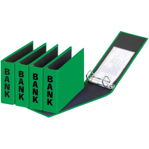 PAGNA Bankordner "Basic Colours", für Kontoauszüge, grün (EAN: 4009212015631)