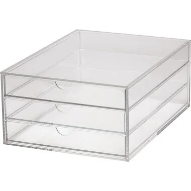 MAUL Acryl-Schubladenbox, DIN A4, 3 Schubladen, glasklar (EAN: 4002390067454)