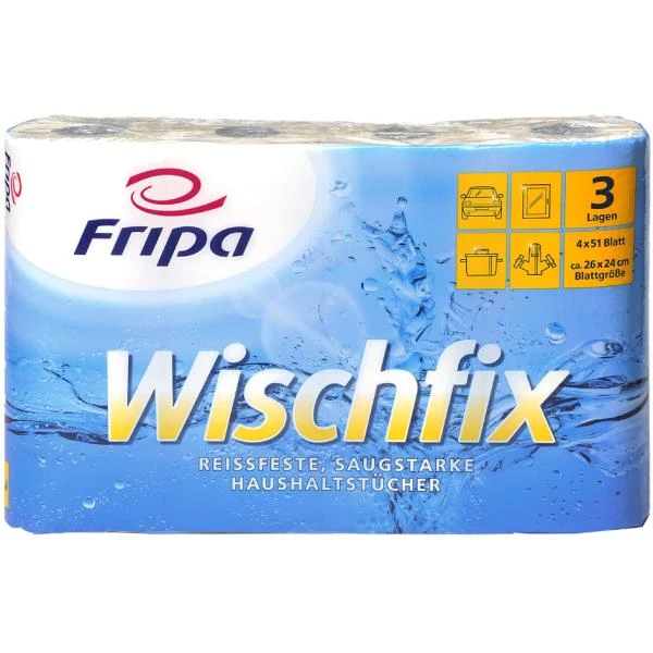 Fripa Küchenrolle Wischfix, 3-lagig, hochweiß (EAN: 4000883005761)