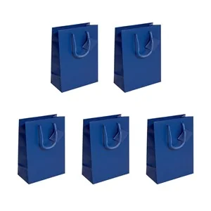 sigel Geschenktüte, mit Mattlack, Größe: S, ultramarinblau (EAN: 4004360797569)