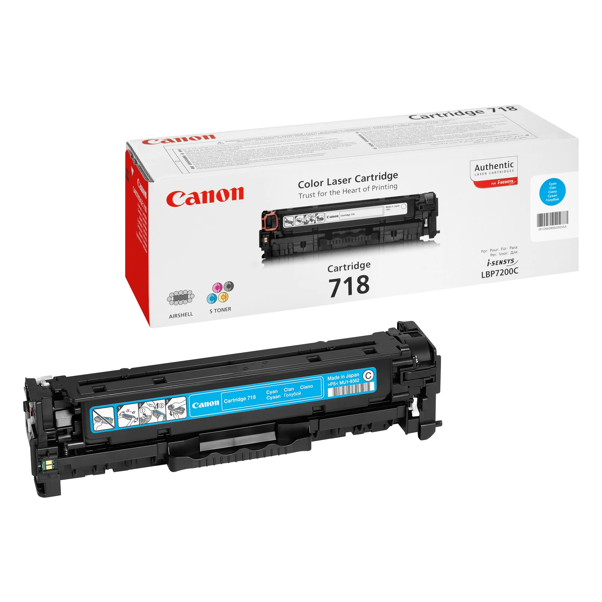 Canon Toner für Canon Laserdrucker i-SENSYS LBP7200cdn (EAN: 4960999628608)
