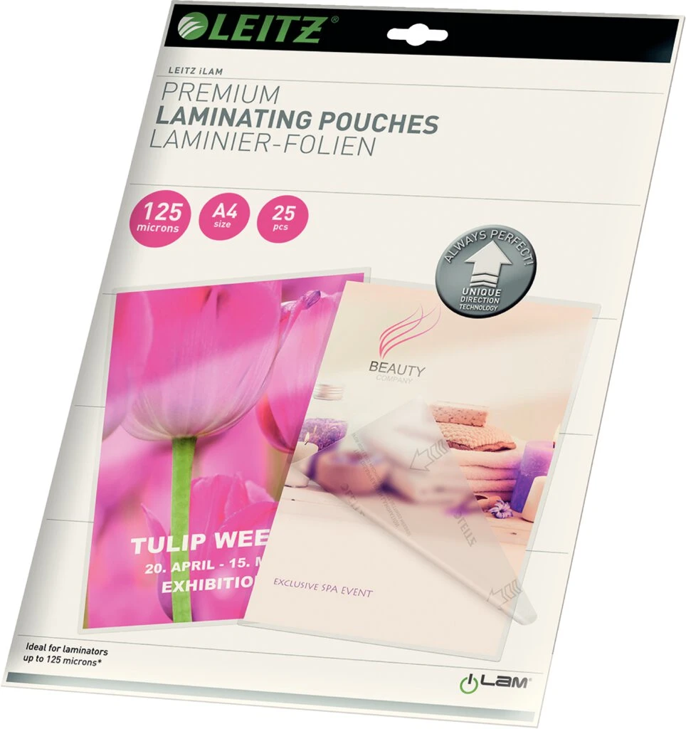 LEITZ Laminierfolientasche iLAM, DIN A4, glänzend, 250 mic (EAN: 4002432397662)