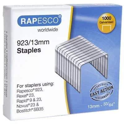 RAPESCO Heftklammern 923/13, verzinkt, 1.000 Stück (EAN: 5018505015547)