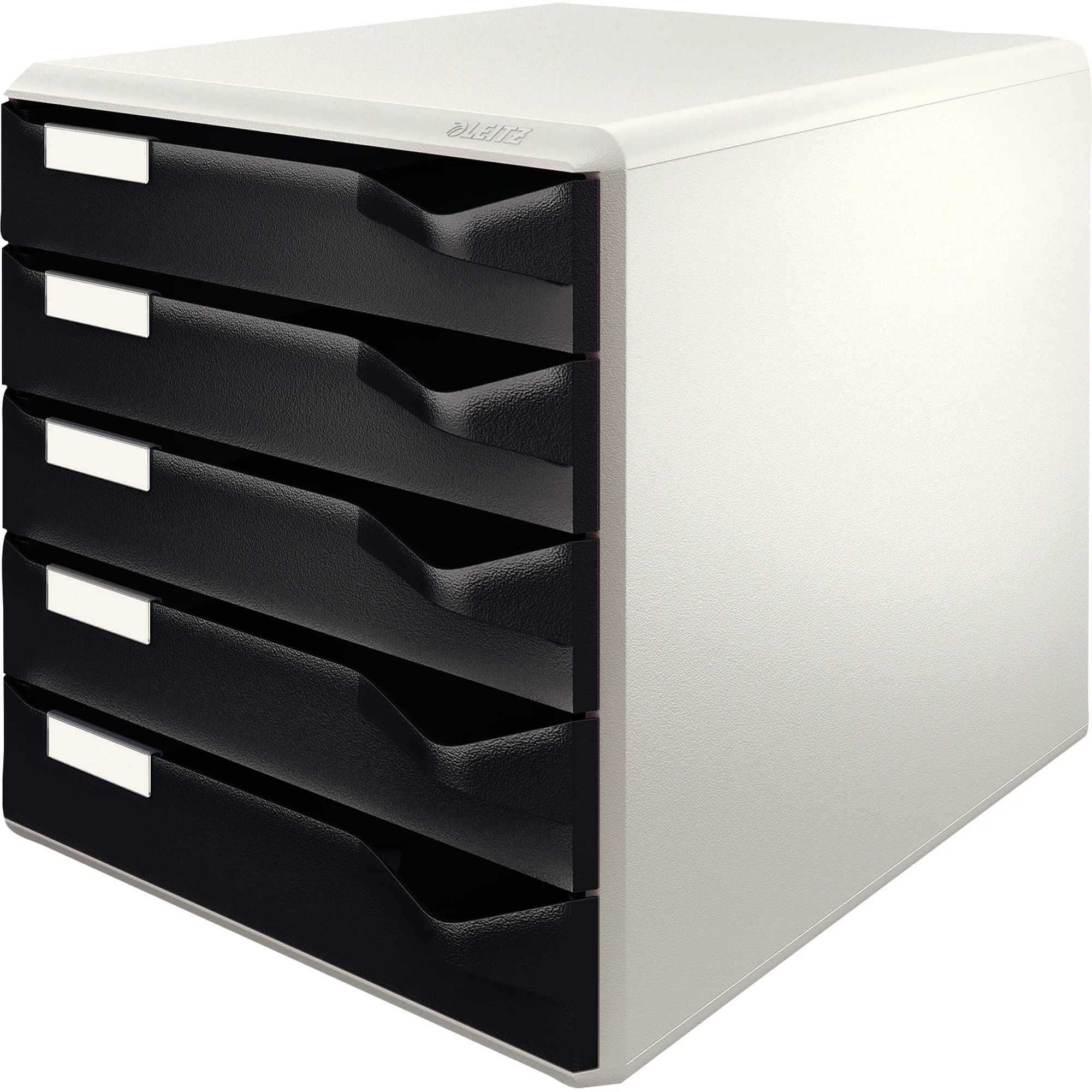 LEITZ Schubladenbox Post-Set, 5 Schübe, lichtgrau/schwarz (EAN: 4002432328253)