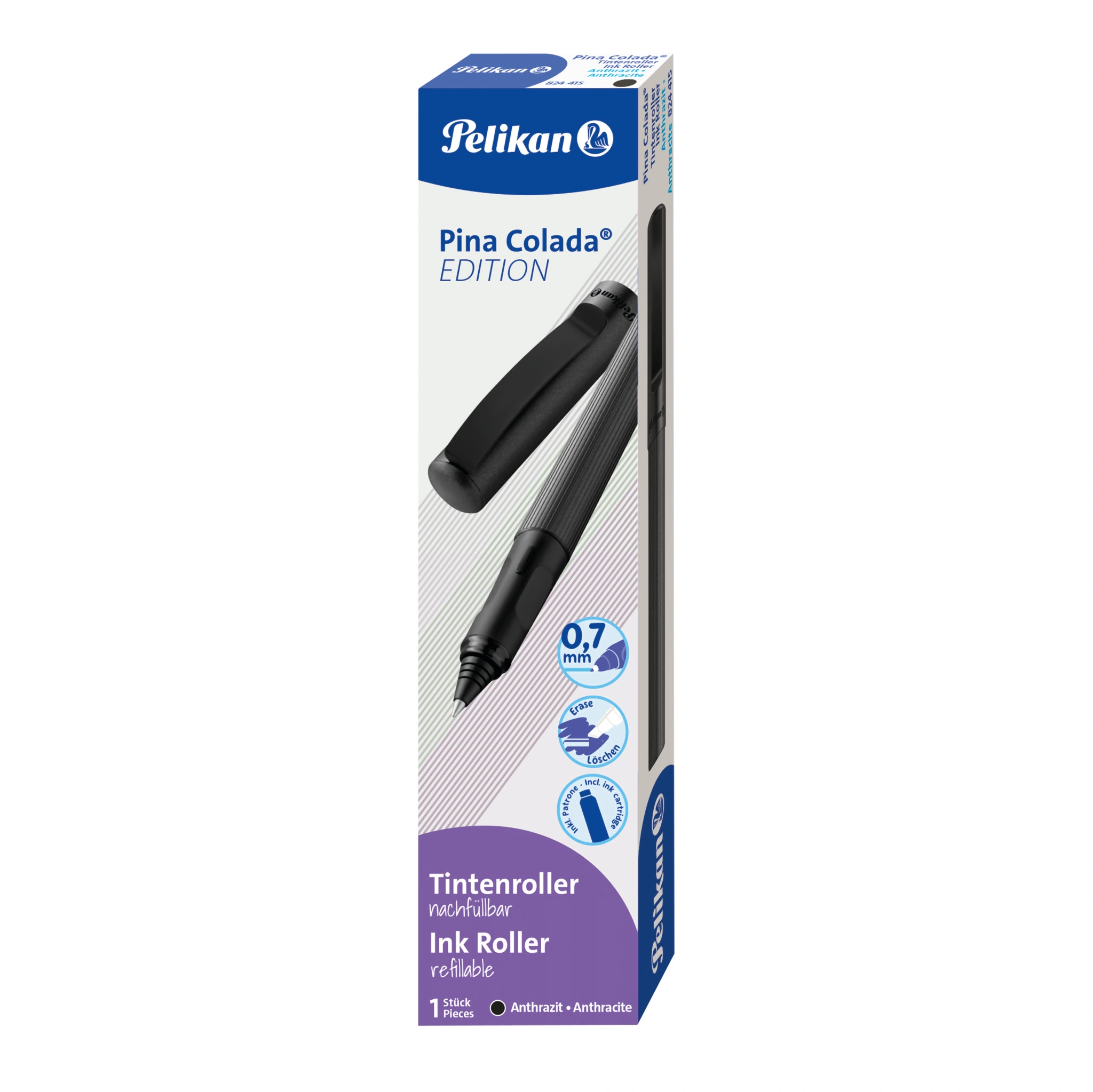 Pelikan Tintenroller Pina Colada Edition, anthrazit-metallic (EAN: 4012700824417)
