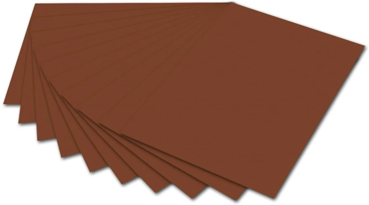 folia Fotokarton, (B)500 x (H)700 mm, 300 g/qm, schokobraun (EAN: 4001868061857)