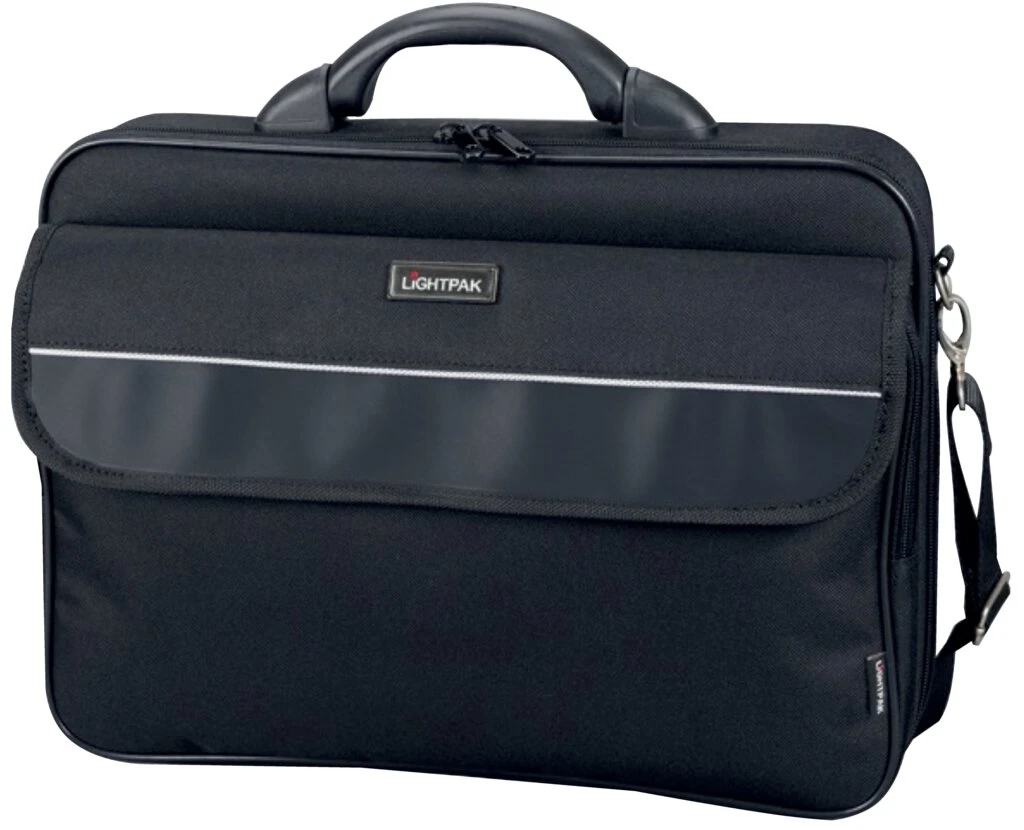LiGHTPAK Notebook-Tasche "ELITE", Größe L, Nylon, schwarz (EAN: 4021068461110)