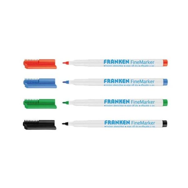 FRANKEN Whiteboard-Marker FineMarker, 4er Etui (EAN: 4016946062572)