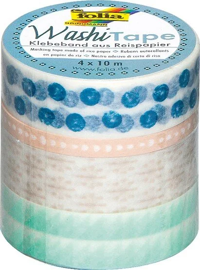 folia Deko-Klebeband Washi-Tape HYGGE, 4er Set (EAN: 4001868096385)