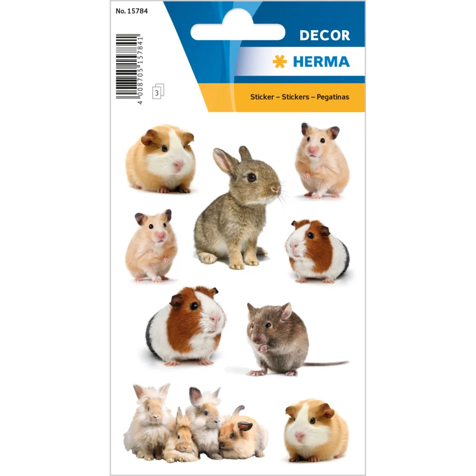 HERMA Sticker DECOR Nagerfamilie, Papier (EAN: 4008705157841)