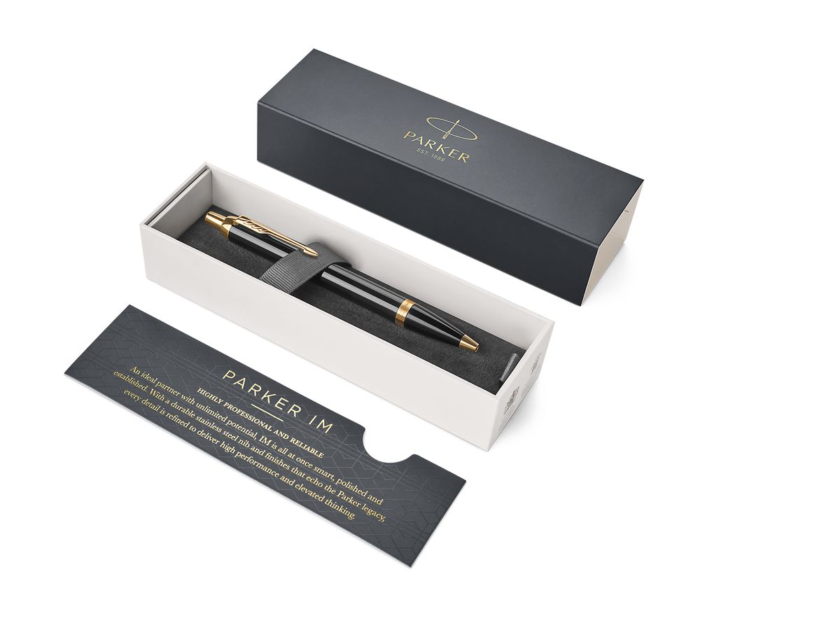 PARKER Druckkugelschreiber IM Black Lacquer G.C. (EAN: 3501179316666)