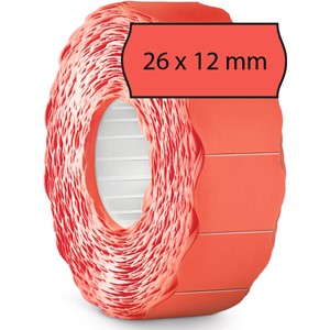 METO Etiketten für Preisauszeichner, 26 x 12 mm, rot (EAN: 4058096475888)