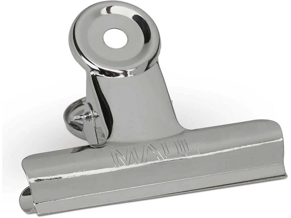 MAUL Briefklemmer aus Metall, Farbe: nickel, Breite: 70 mm (EAN: 4002390009751)