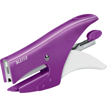 LEITZ Heftzange WOW, Heftleistung: 15 Blatt, violett (EAN: 4002432103096)