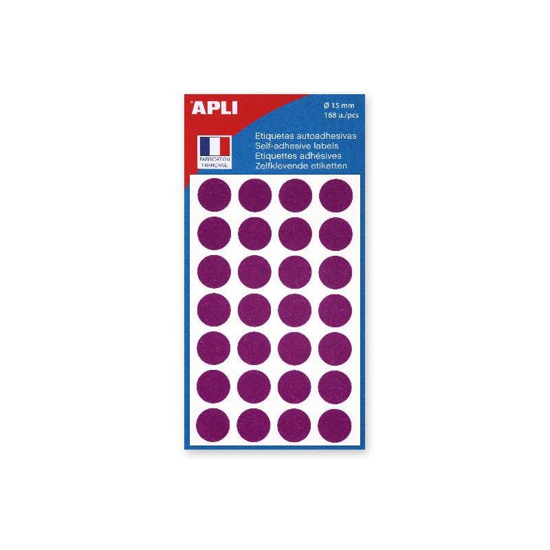 APLI Markierungspunkte, Durchmesser: 15 mm, violett (EAN: 3270241118469)