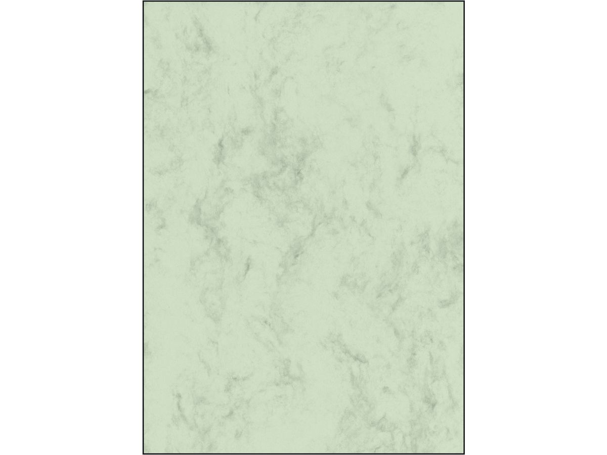 sigel Marmor-Papier, A4, 90 g/qm, Feinpapier, pastellgrün (EAN: 4004360937972)