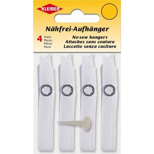 KLEIBER Nähfrei-Aufhänger, Polyester, weiß (EAN: 4009691700141)