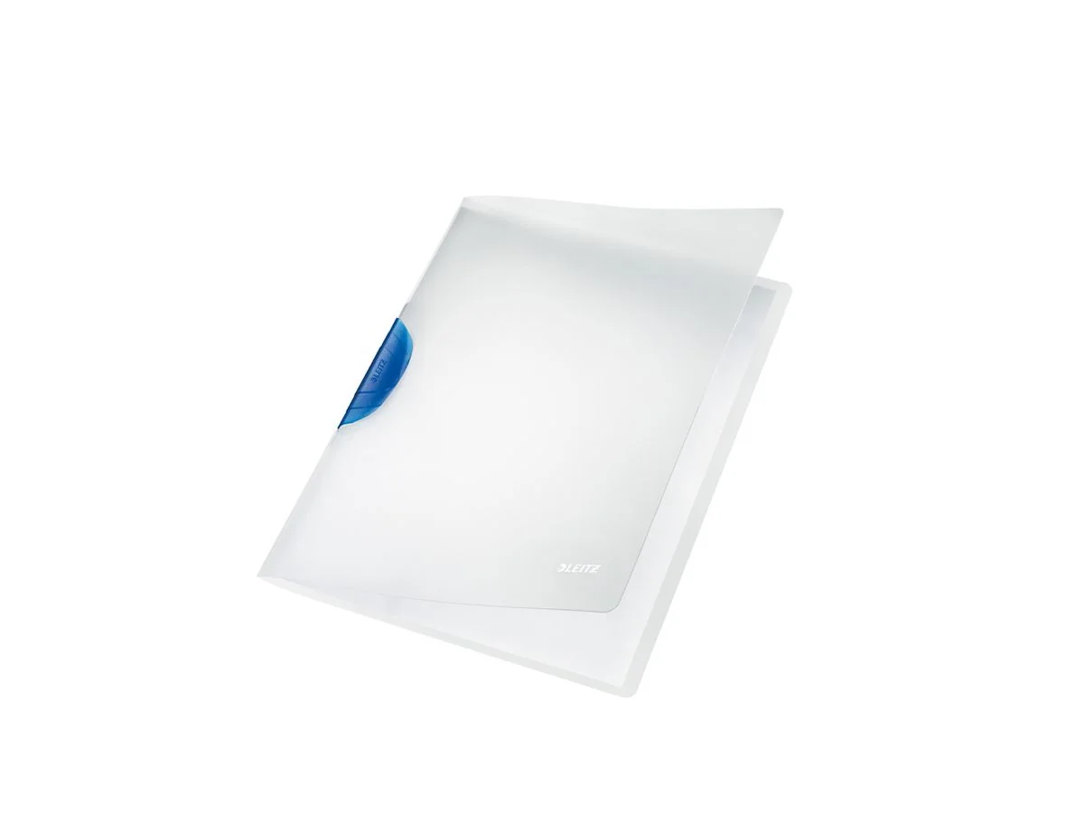LEITZ Klemmhefter ColorClip Magic, DIN A4, PP, blau-, blau-transluzenter Clip (EAN: 4002432355778)