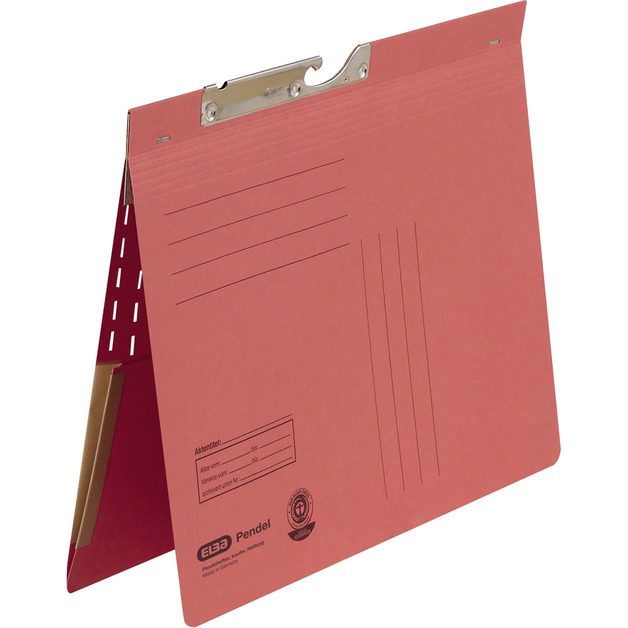 ELBA Pendelhefter mit Tasche, DIN A4, Manilakarton, rot (EAN: 4002030901476)