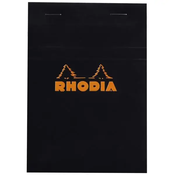 RHODIA Notizblock No. 13, DIN A6, kariert, schwarz (EAN: 3037921320099)