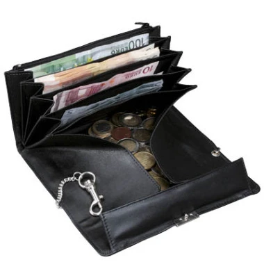 Alassio Kellnerbörse, aus Nappa-Leder, schwarz (EAN: 4021068420803)