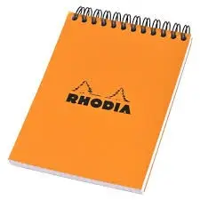 RHODIA Spiralnotizblock No. 13, DIN A6, kariert, orange (EAN: 3037920135007)