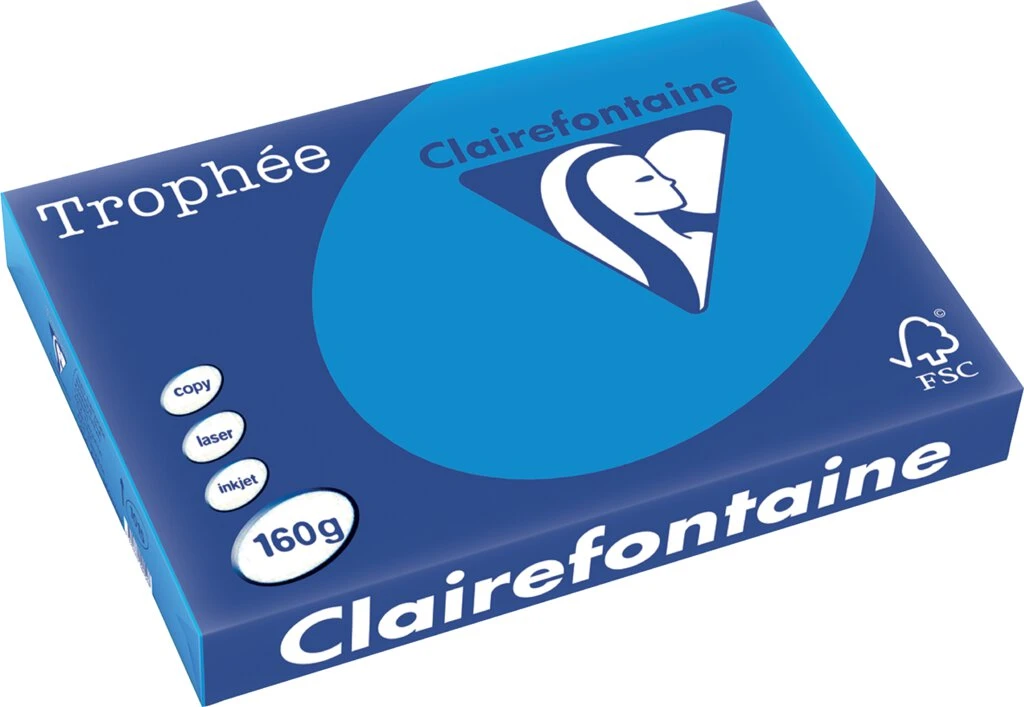 Clairefontaine Multifunktionspapier, DIN A3, karibikblau (EAN: 3329680101508)