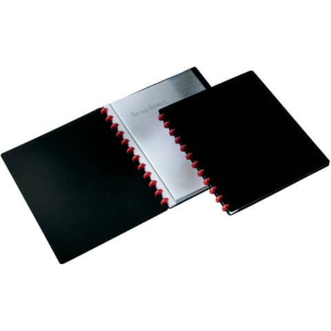 DURABLE Sichtbuch DURALOOK Easy, mit 20 Sichthüllen, schwarz (EAN: 4005546204963)