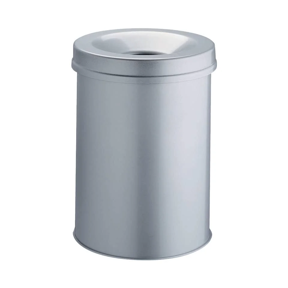 DURABLE Papierkorb SAFE, rund, 30 Liter, grau (EAN: 4005546988528)