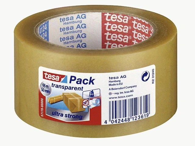 tesapack Verpackungsklebeband ULTRA STRONG, 50 mm x 66 m (EAN: 4042448123619)