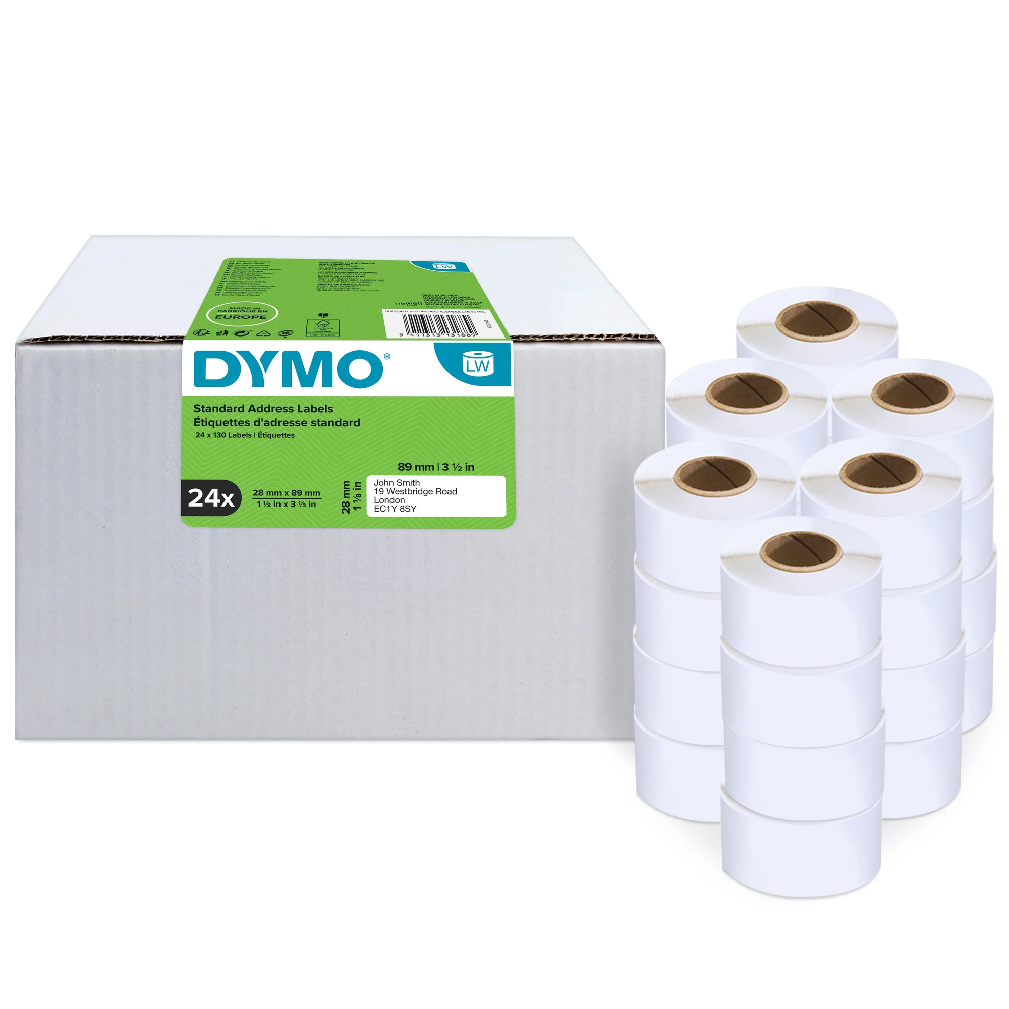 DYMO LabelWriter-Adress-Etiketten, 89 x 28 mm, weiß (EAN: 5411313131889)