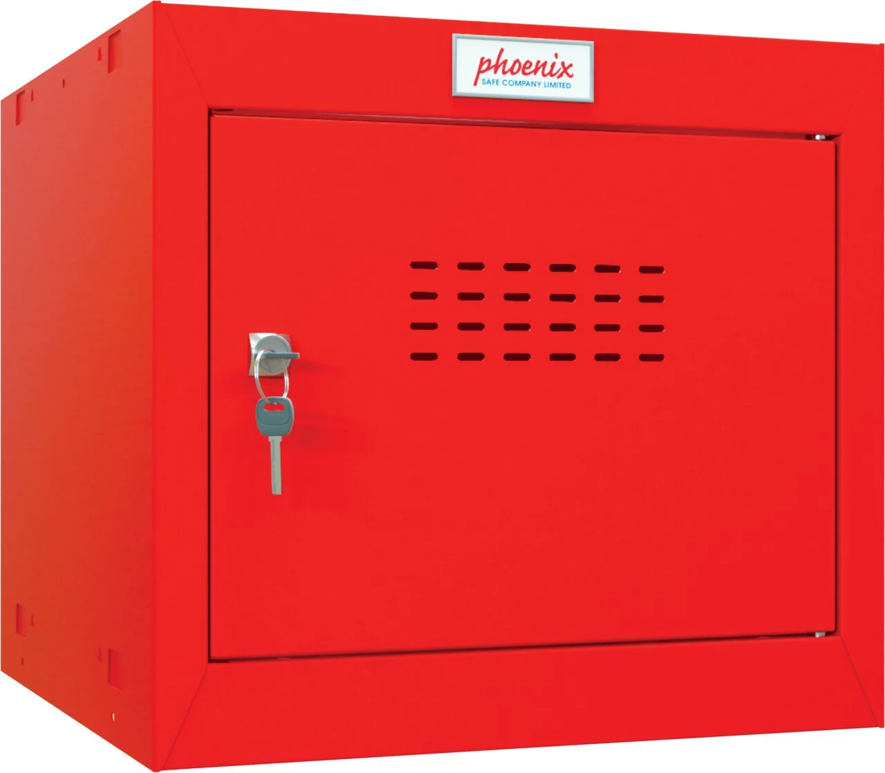 phoenix Würfel-Schließfach CL0344, Schlüsselschloss, rot (EAN: 5032548009479)