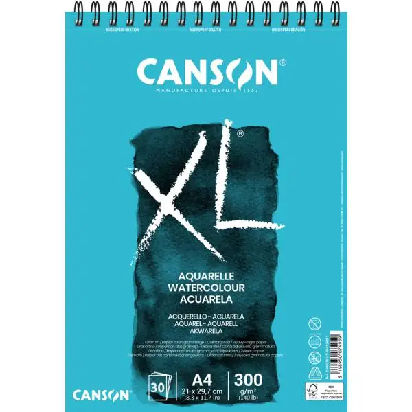 CANSON Skizzen- und Studienblock XL Aquarelle, DIN A4 (EAN: 3148950074959)