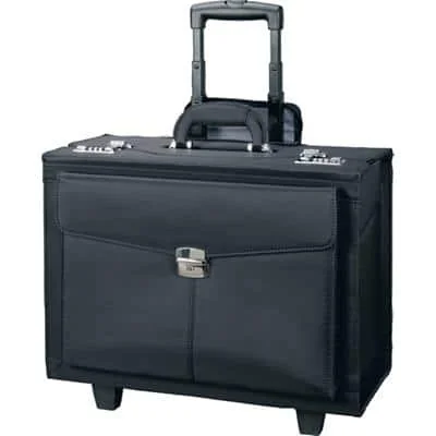 Alassio Pilotenkoffer "ROCCA II", Mikrofaser, schwarz (EAN: 4021068450343)