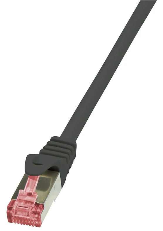 LogiLink Patchkabel, Kat. 6, S/FTP, 1,0 m, schwarz (EAN: 4052792021134)