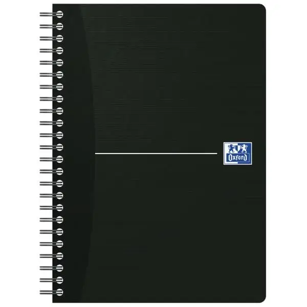 Oxford Spiralbuch "Smart Black", DIN A5, schwarz, liniert (EAN: 3020120029887)