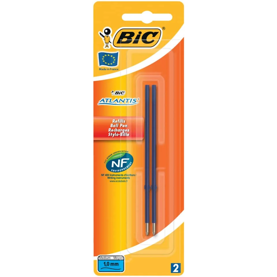 BIC Kugelschreiber-Minen Atlantis Classic, blau, F (EAN: 3086123259430)