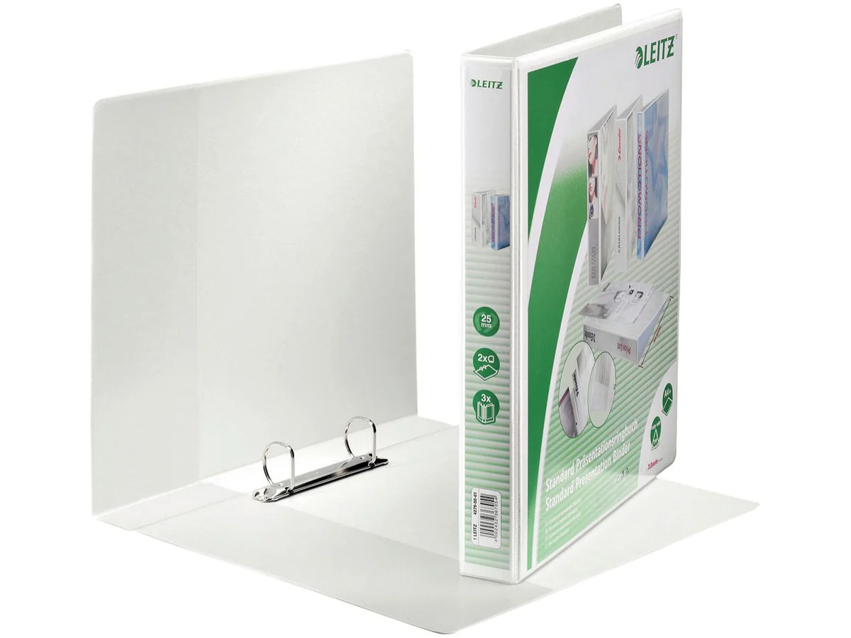 LEITZ Präsentations-Ringbuch, A4 Überbreite, weiß, 2 D-Ring (EAN: 4002432367054)