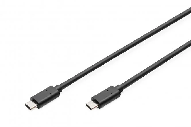 DIGITUS USB 3.0 Anschlusskabel, USB-C - USB-C Stecker, 3,0 m, schwarz (EAN: 4016032455998)