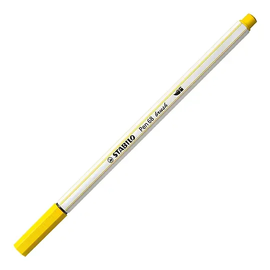 STABILO Pinselstift Pen 68 brush, gelb (EAN: 4006381545525)