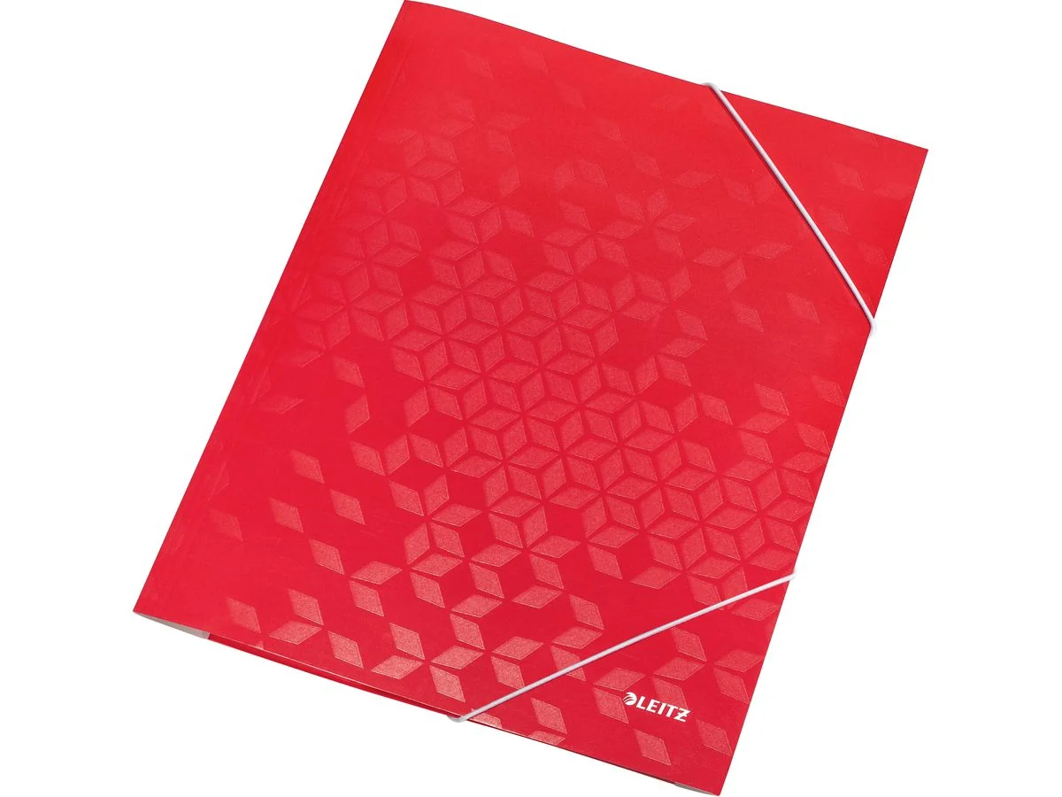 LEITZ Eckspannermappe WOW, DIN A4, Karton, rot (EAN: 4002432135059)