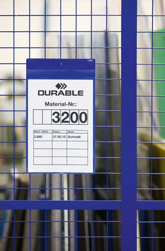 DURABLE Neodym-Magnettasche, DIN A4 quer, blau (EAN: 4005546109077)