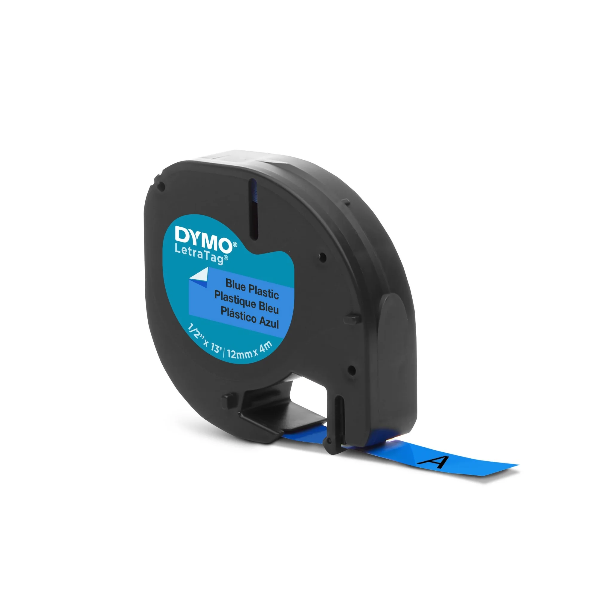 DYMO LetraTag Schriftbandkassette, Kunststoff, 12 mm x 4 m (EAN: 5411313912051)