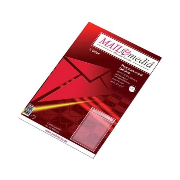 MAILmedia Versandtasche weiß mit Papprücken, B4,ohne Fenster (EAN: 4003928395131)