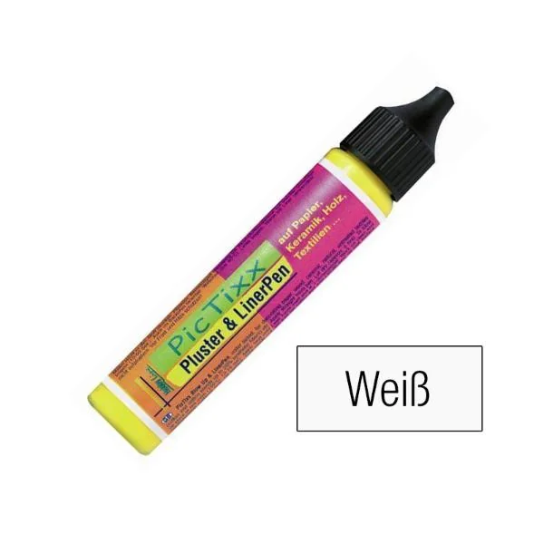 KREUL Pluster & Liner Pen, 29 ml, weiß (EAN: 4000798498016)