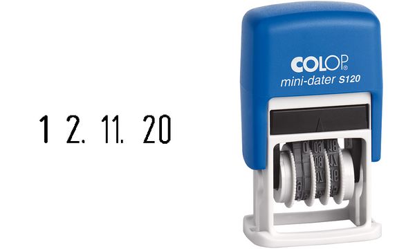 COLOP Datumstempel Mini Dater S120 SD, Monate in Zahlen (EAN: 9004362446064)