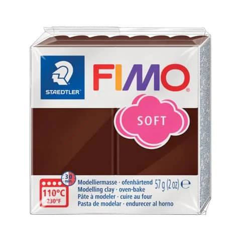 FIMO SOFT Modelliermasse, ofenhärtend, schokolade, 57 g (EAN: 4006608809836)