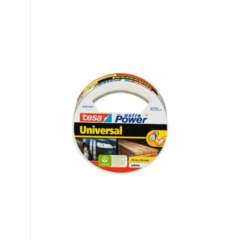 tesa Folienband extra Power Universal, 50 mm x 10 m, weiß (EAN: 4042448033109)