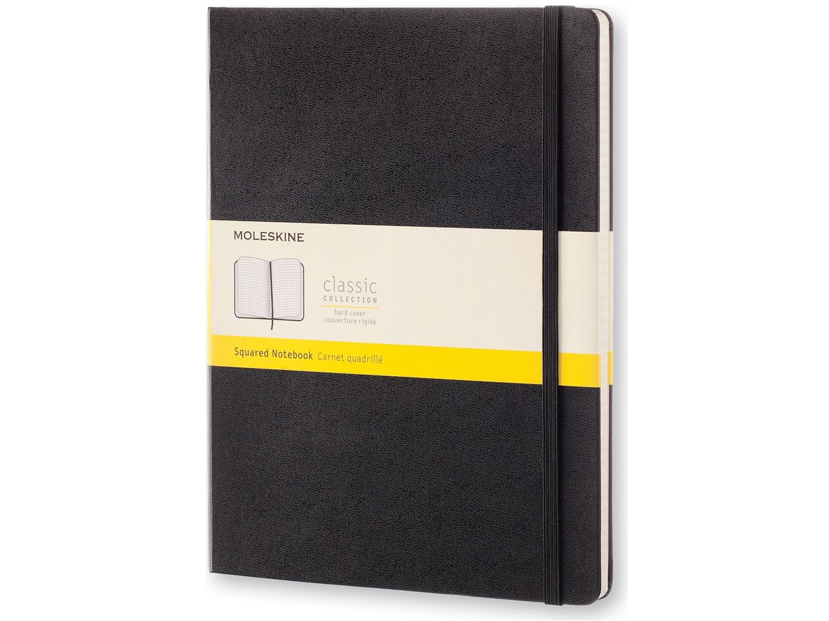 MOLESKINE Notizbuch, XL, kariert, Hardcover, schwarz (EAN: 8051272895292)